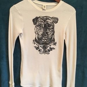Lucky Brand Bulldog Henley size medium